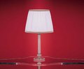 Настольная лампа Or Illuminazione - 227/G Met chrome lampshade white