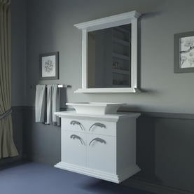 Мебель для ванной Intero - тумба + столешница + умывальник Naos 90 см