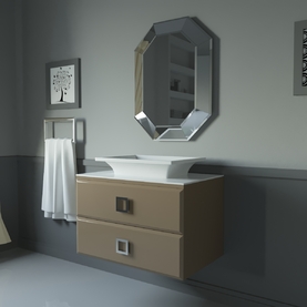 Мебель для ванной Intero - тумба + столешница + умывальник Монако 80 см