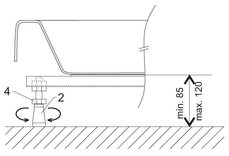 Опора Ravak 750 LA- 100 Універсальна B2F0000003 фото