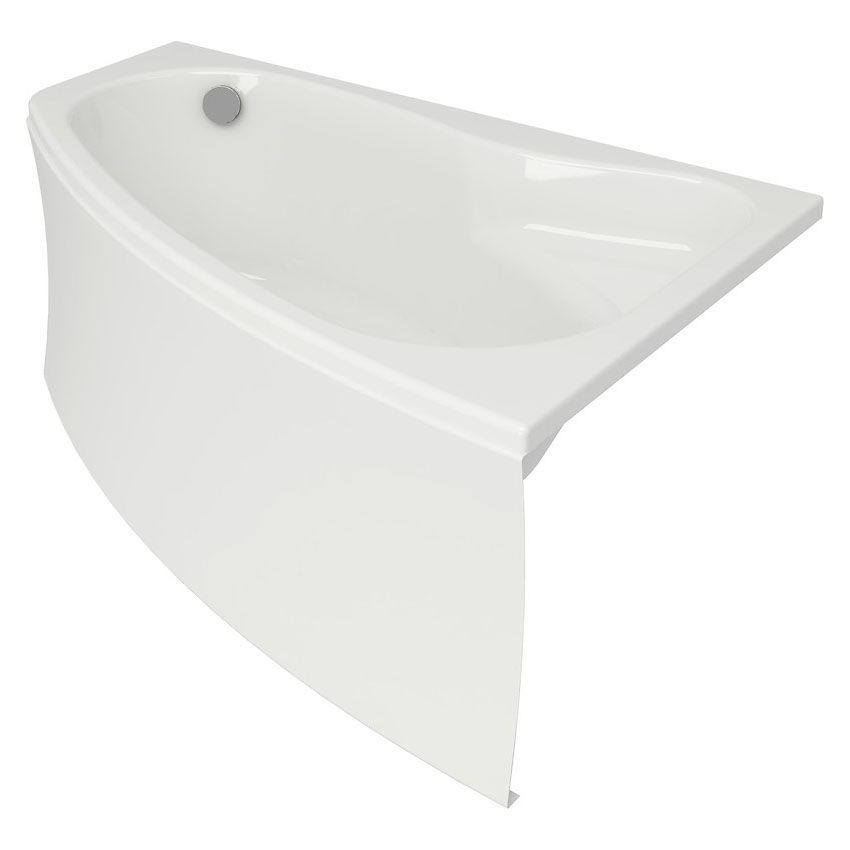 Ванна асиметрична Cersanit Sicilia New 150x100 см права з ніжками S301-096 фото