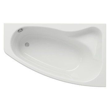 Ванна асиметрична Cersanit Sicilia New 160x100 см права з ніжками S301-037 фото