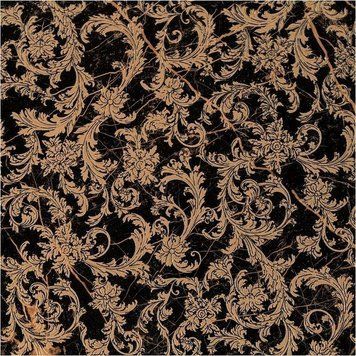 Керамограніт Versace Mod.barocco nero 58,5x58,5 G0240703 фото