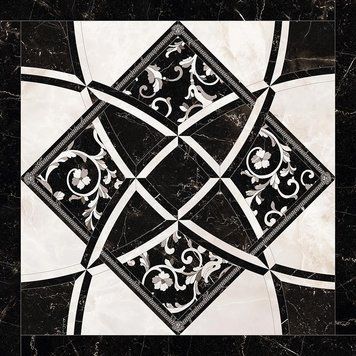 Керамограніт Versace Emote in.bianco-nero 78x78 G0262534 фото