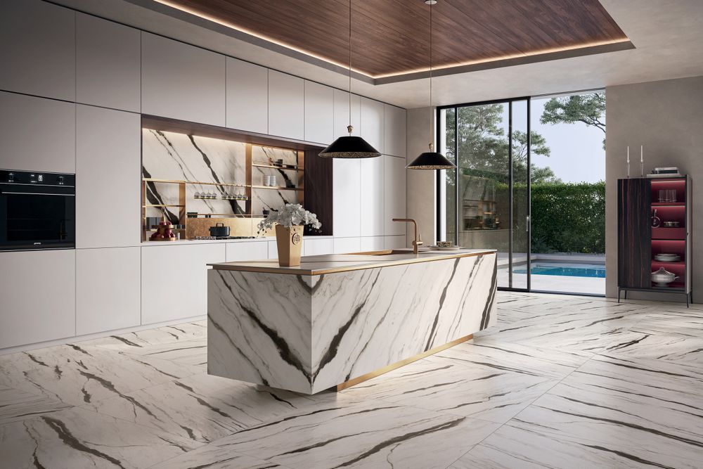 Керамограніт Versace Maximvs panda whit lux r 60x120 G67581 фото