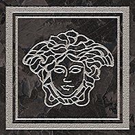 Керамограніт Versace Fir.med.lap nero/plat 9,8x9,8 G0047301 фото
