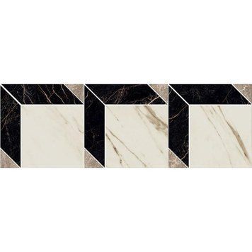 Керамограніт Versace Mos.cube nero-bia-gri 19,5x58,5 G0240851 фото