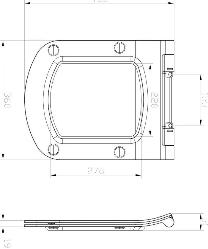 Ravak WC Сидіння з кришкою Classic Slim, Біле X01673 фото
