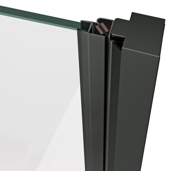 Душові двері Ravak COSD1-80 Чорний TRANSPARENT X0VV40300Z1 фото