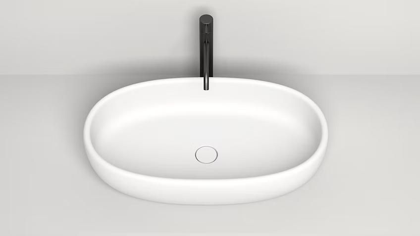 Умивальник глянцевий WGT SOLE 395х155х690 500130 фото