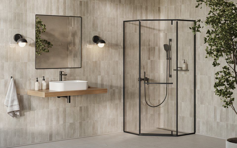 Душова кабіна Ravak XPSHP3- 90 Чорний TRANSPARENT X3357030FZ1 фото