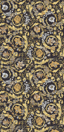 Керамогранит Versace Icons baroc black gold r 60x120 PF60011024 фото