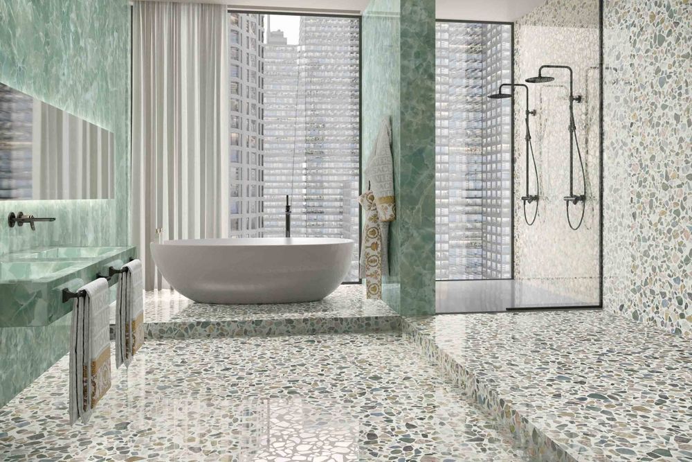 Керамогранит Versace Gemstone white shard 60x120 PF60013147 фото