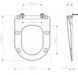 Ravak WC Сидіння з кришкою Uni Chrome Flat Чорний X01795 фото 4