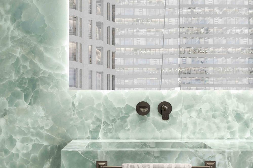 Керамогранит Versace Gemstone onyx green 120x280 PF60011767 фото