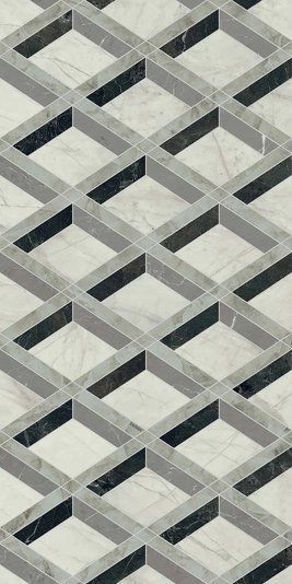 Керамограніт Versace Tarsia lozen.nero lu3 r 60x120 PF60014145 фото