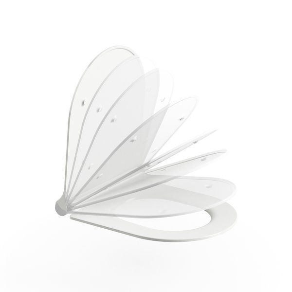 Ravak WC Сидіння з кришкою Uni Chrome Slim white X01550 фото