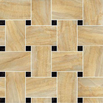 Керамограніт Versace Mos.intrec. oro-nero 29,1x29,1 G0240532 фото