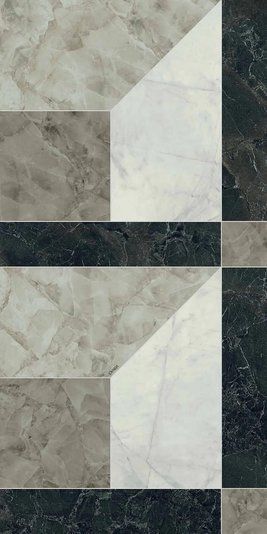 Керамограніт Versace Tarsia prosp. nero lu3r 60x120 PF60014092 фото