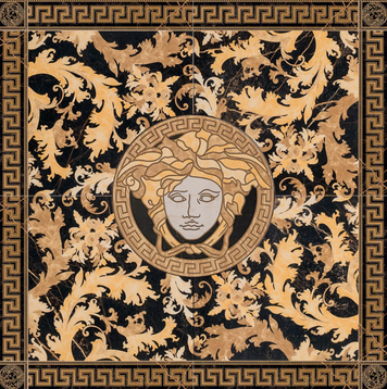 Versace Rosone nero s.lauren 117,2x117, G0240423 фото