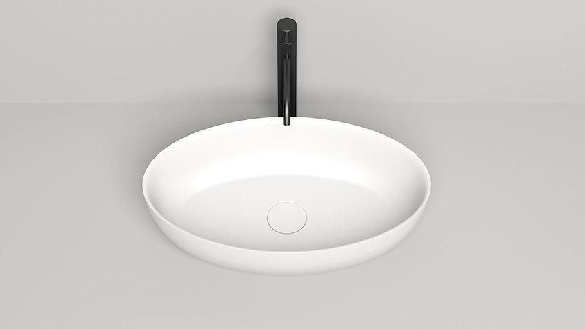 Умывальник глянцевый WGT OLIVIA 01 350х150х580 500136 фото
