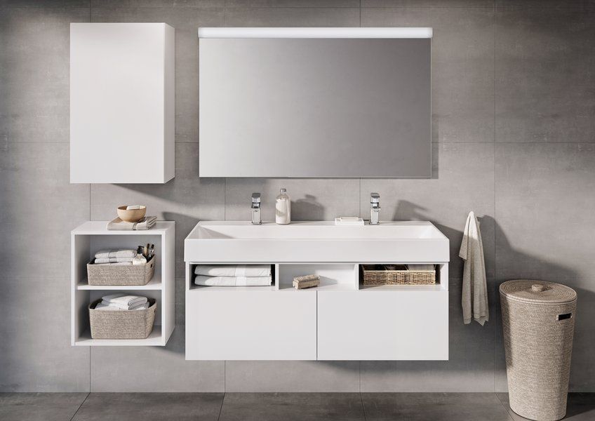 Умивальник Ravak NATURAL DUO 1200 Білий з отворами без переливу XJO01212000 фото