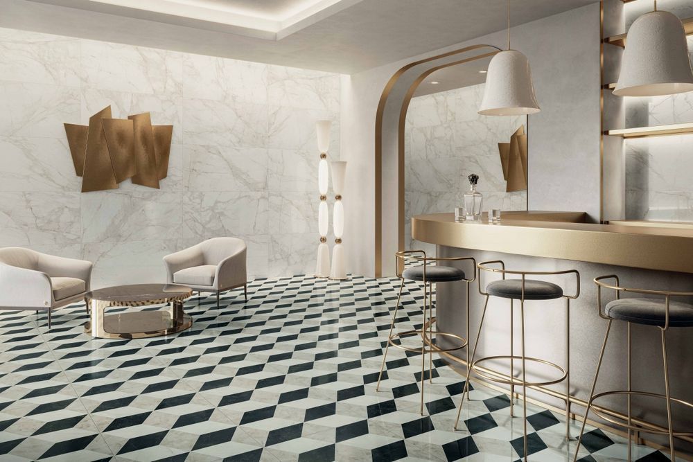 Керамограніт Versace Tarsia bian.dolom lu3 r 60x120 PF60015280 фото