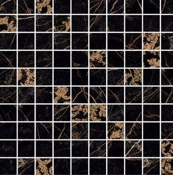 Керамограніт Versace Mos.t100 dec.nero 29,1x29,1 G0240823 фото