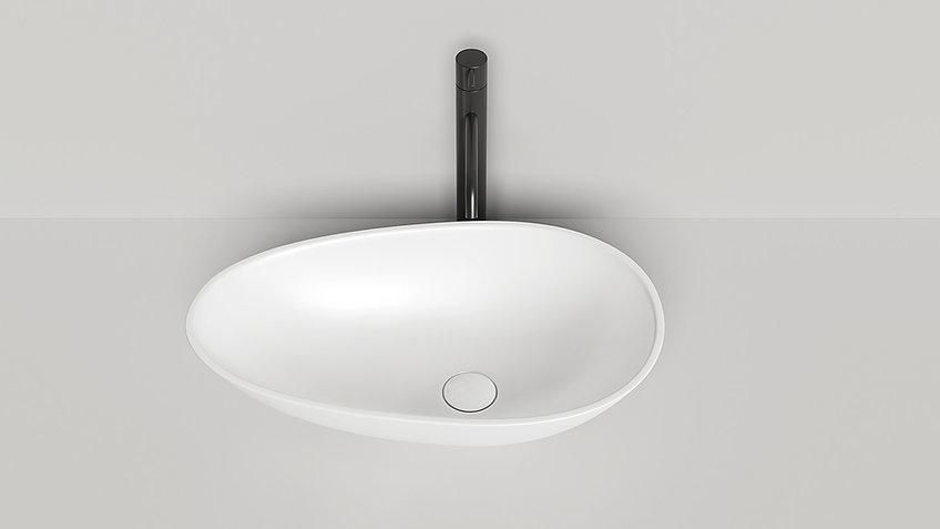 Умывальник глянцевый WGT OVALE 345х140х580 500131 фото