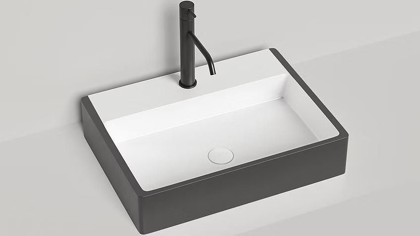 Умывальник глянцевый WGT TERRA 450х133х600 500134 фото