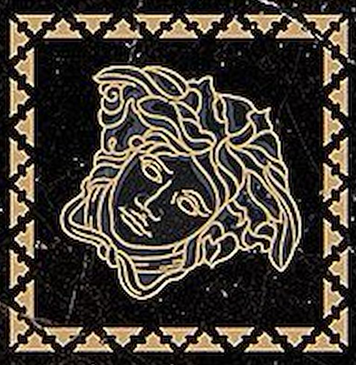 Керамограніт Versace Tozzetto nero amasant 10x10 G0262592 фото