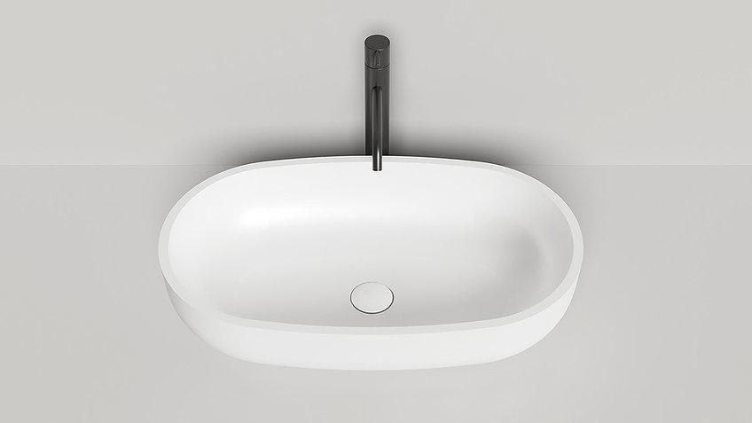 Умивальник глянцевий WGT VITTORIA 05 385х145х640 500126 фото