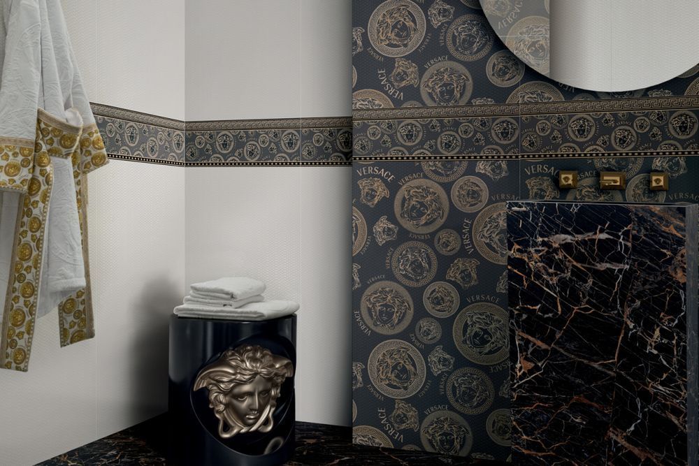 Керамогранит Versace Manifesto.medusa.bla r 120x280 PF60011449 фото