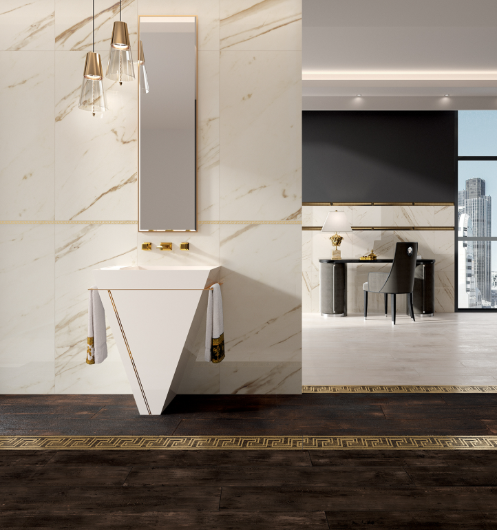 Керамограніт Versace Eterno brown 26,5x180 G0263001 фото