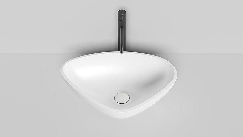 Умивальник глянцевий WGT VITTORIA 06 395х165х564 500125 фото