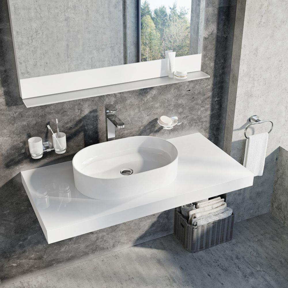 Умивальник Керамічний Ravak Ceramic 550 O Slim Білий XJX01155001 фото