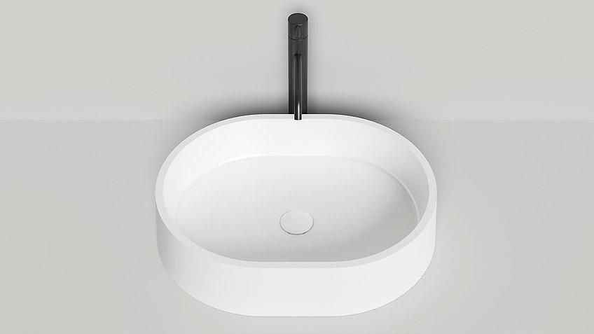 Умивальник глянцевий WGT VITTORIA 10 440х125х560 500121 фото