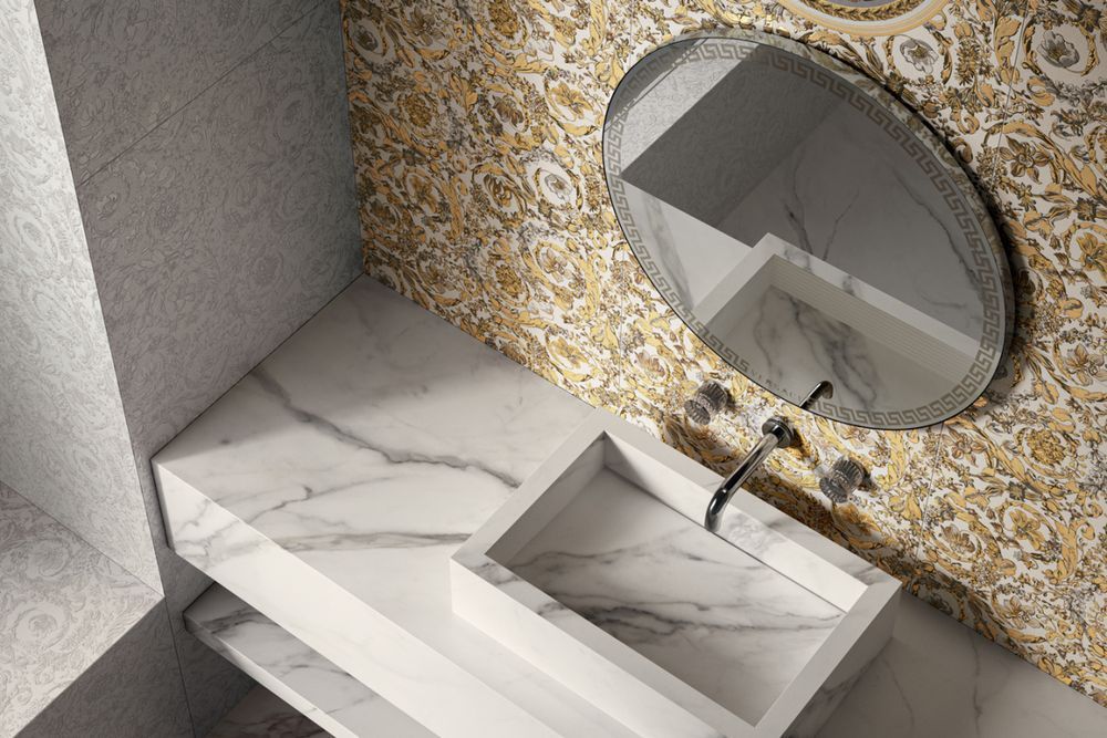 Керамогранит Versace Icons barocco gard.white ret 60x120 G28323 фото