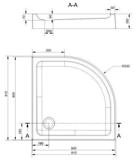 Душова кабіна Cersanit Ineba 90x185 матова з піддоном Tako 90x6 + ніжки Ineba 90x185 + Tako 90x6 фото