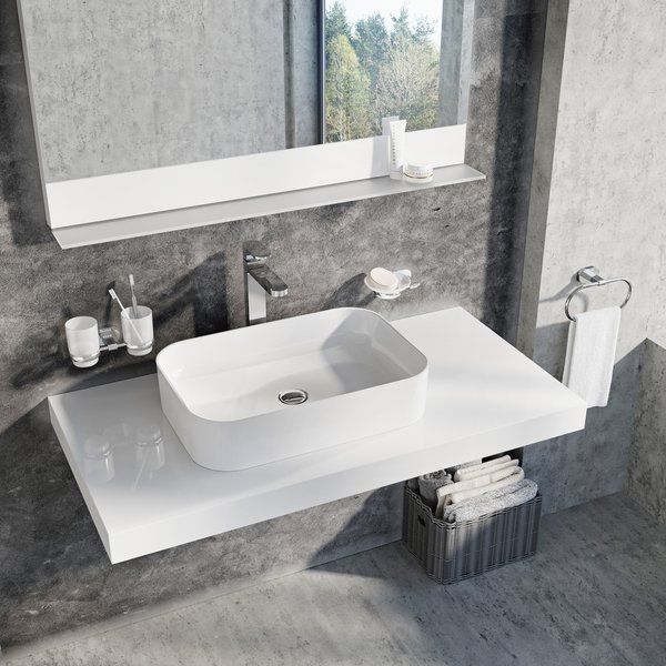 Умивальник Керамічний Ravak Ceramic 550 R Slim Білий XJX01155002 фото