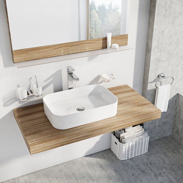 Умивальник Керамічний Ravak Ceramic 550 R Slim Білий XJX01155002 фото