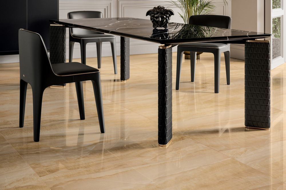 Керамограніт Versace Marble oro onice lap 58,5x117,5 0240062/A фото