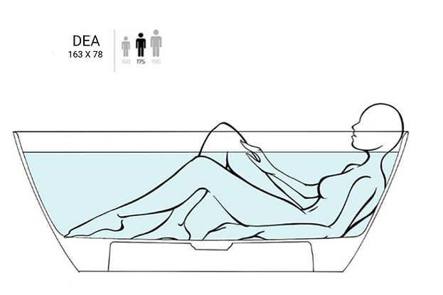 Ванна Глянцевая Water Composite DEA Light WC-LGT-DEA фото